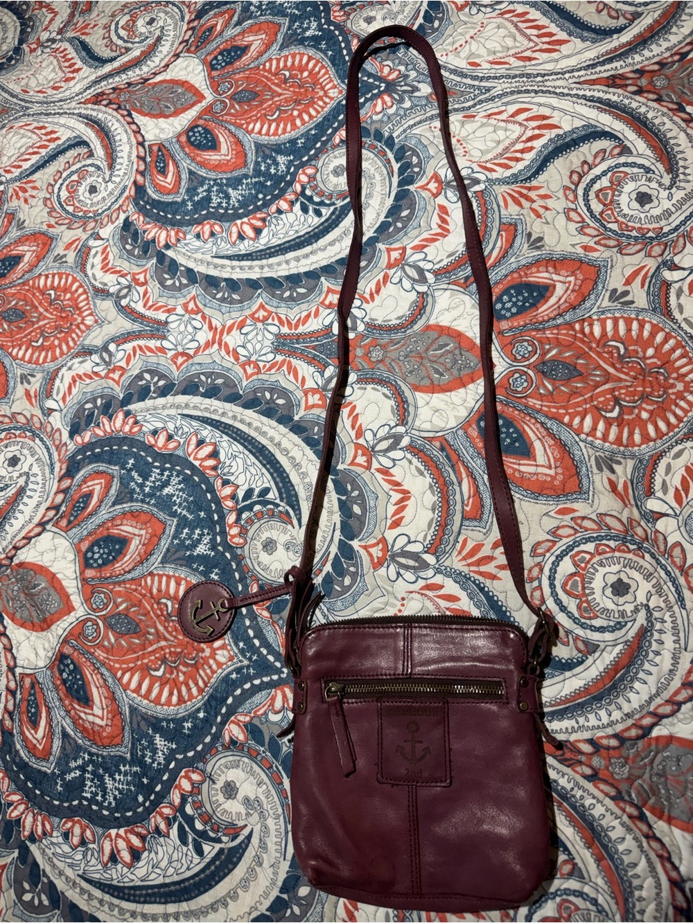 Harbour 2nd Leather Crossbody Bag in Deep Plum